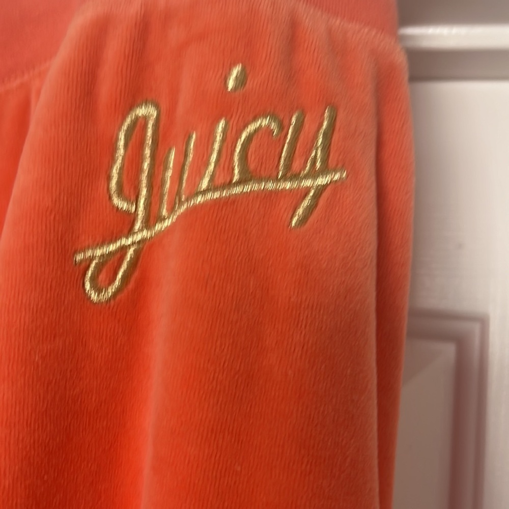 Juicy Couture Coral/Orange Velour Track Suit